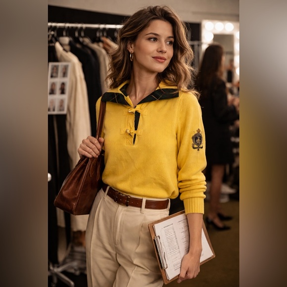Ralph Lauren Tops - Vintage Lauren Ralph Lauren Rugby-Style Knit Top
